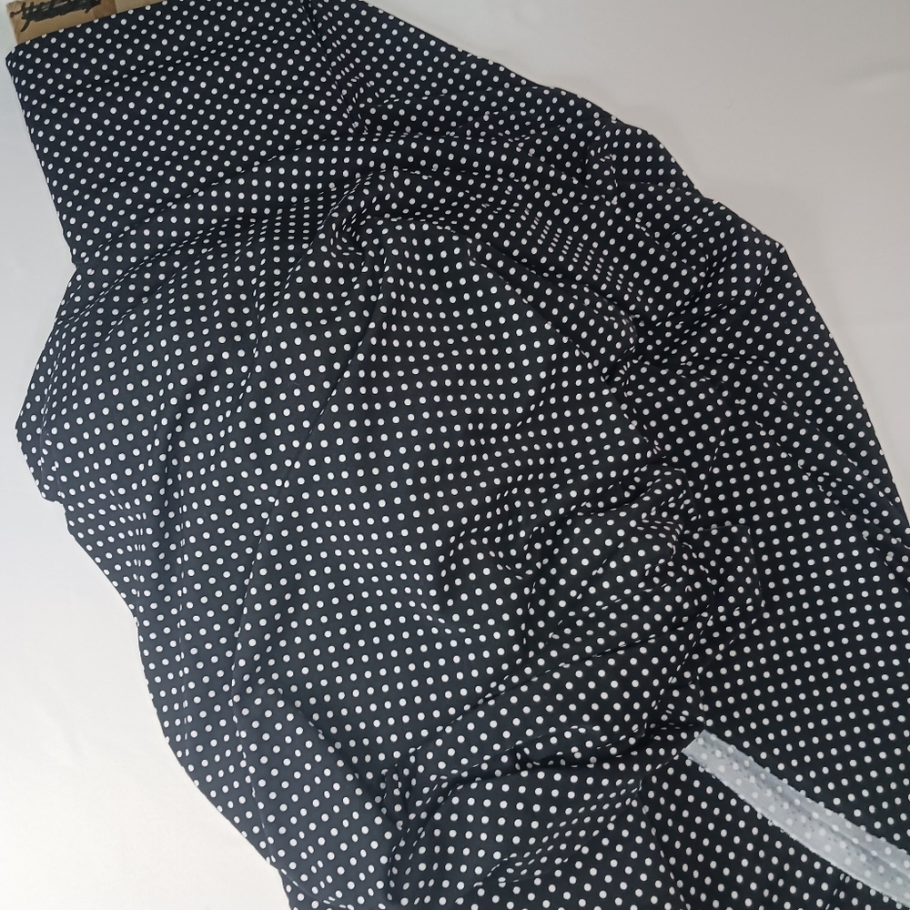 Black & White Polka Dot Print Spandex Fabric. - Picture 3 of 5